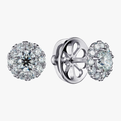 Diamond Stud Earrings in White Gold - С2839.41