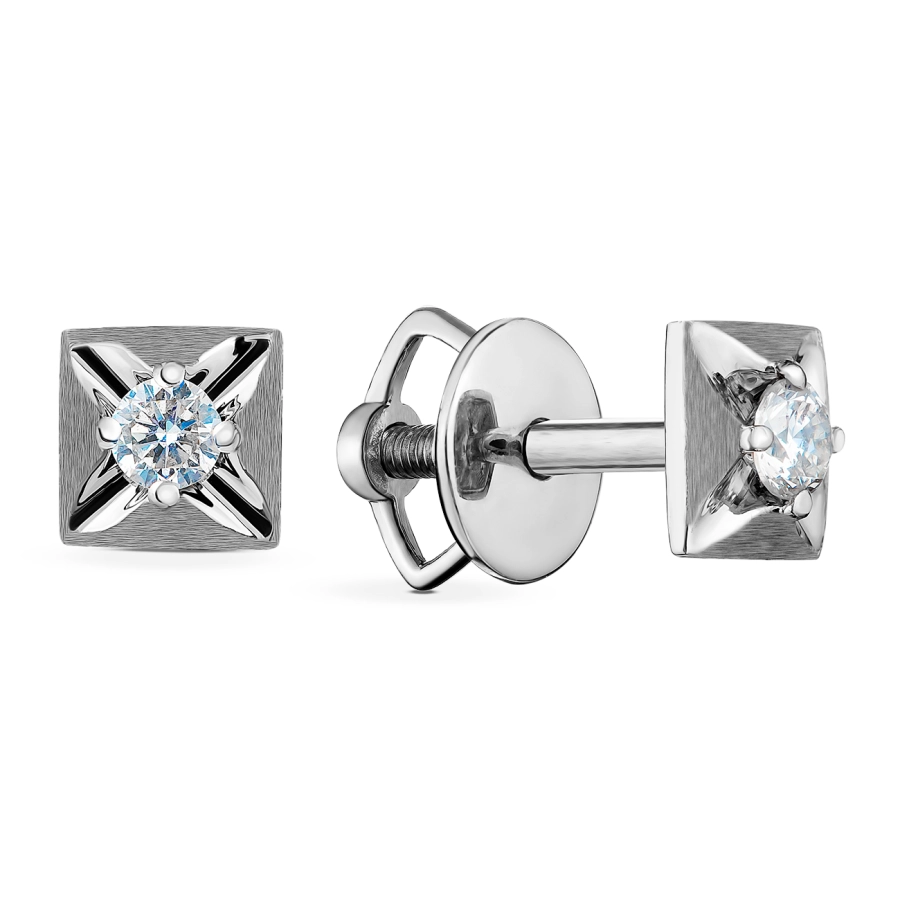 ЗОЛОТІ ПУСЕТИ З ДІАМАНТАМИ - С2854