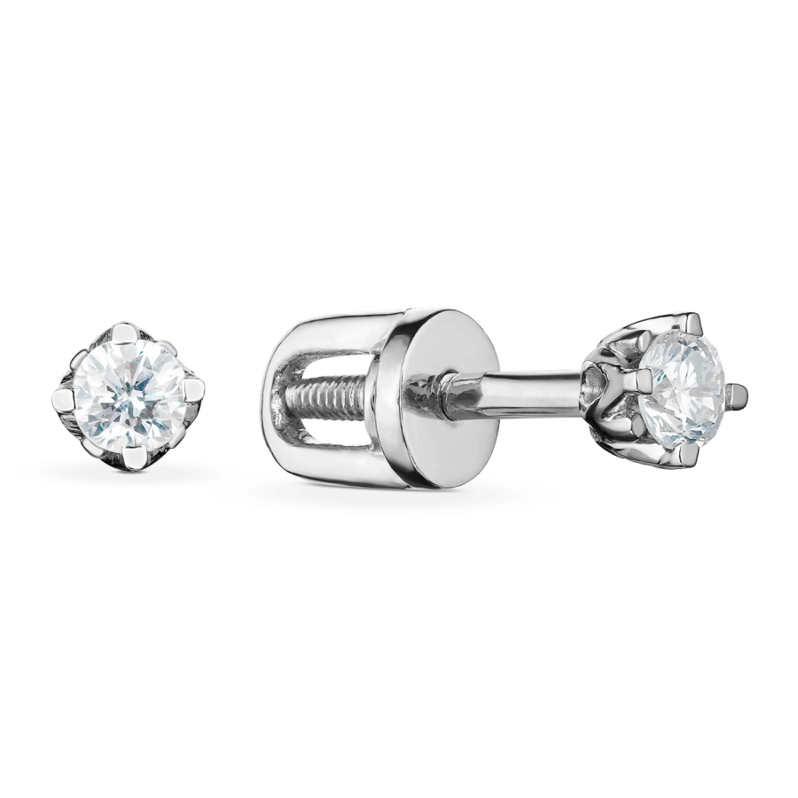 ЗОЛОТЫЕ ПУСЕТЫ С БРИЛЛИАНТАМИ - С2857