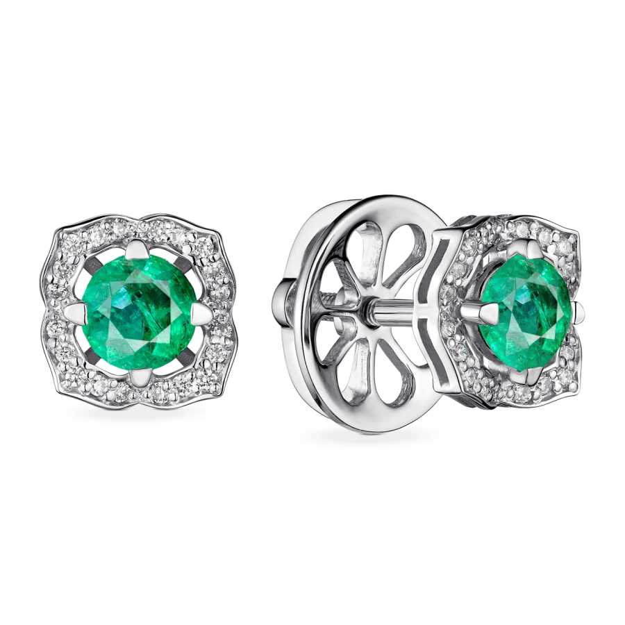 GOLD POUCHES WITH EMERALDS AND DIAMONDS - С2859и