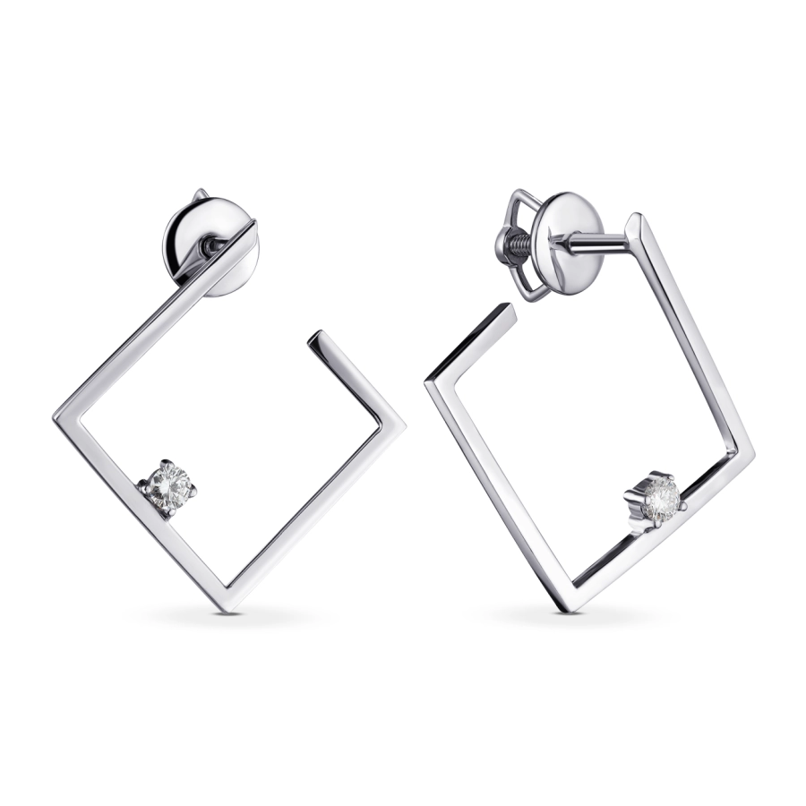 ЗОЛОТЫЕ СЕРЬГИ С БРИЛЛИАНТАМИ - С2885