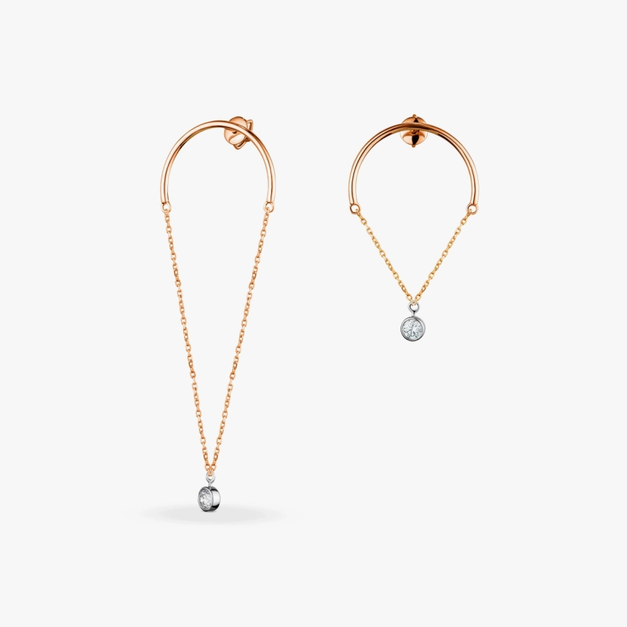 ЗОЛОТЫЕ СЕРЬГИ С БРИЛЛИАНТАМИ - С2888