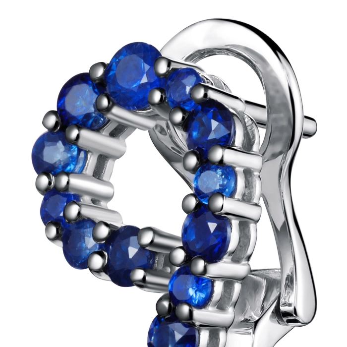 ЗОЛОТІ СЕРЕЖКИ З САПФІРАМИ - С2909.0с