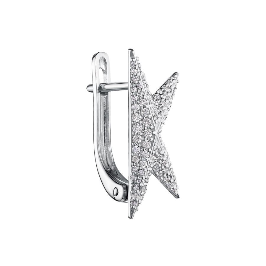 ЗОЛОТА СЕРЕЖКА З ДІАМАНТАМИ - С2982.1