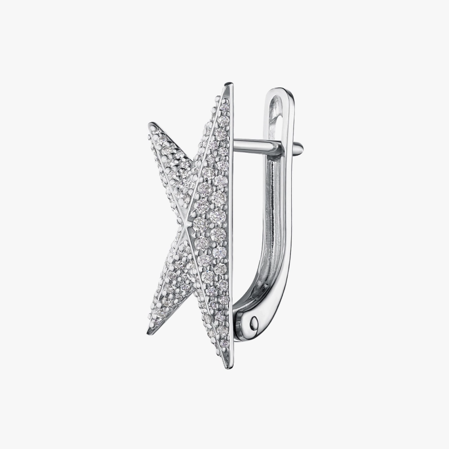 ЗОЛОТАЯ СЕРЬГА С БРИЛЛИАНТАМИ - С2982.2