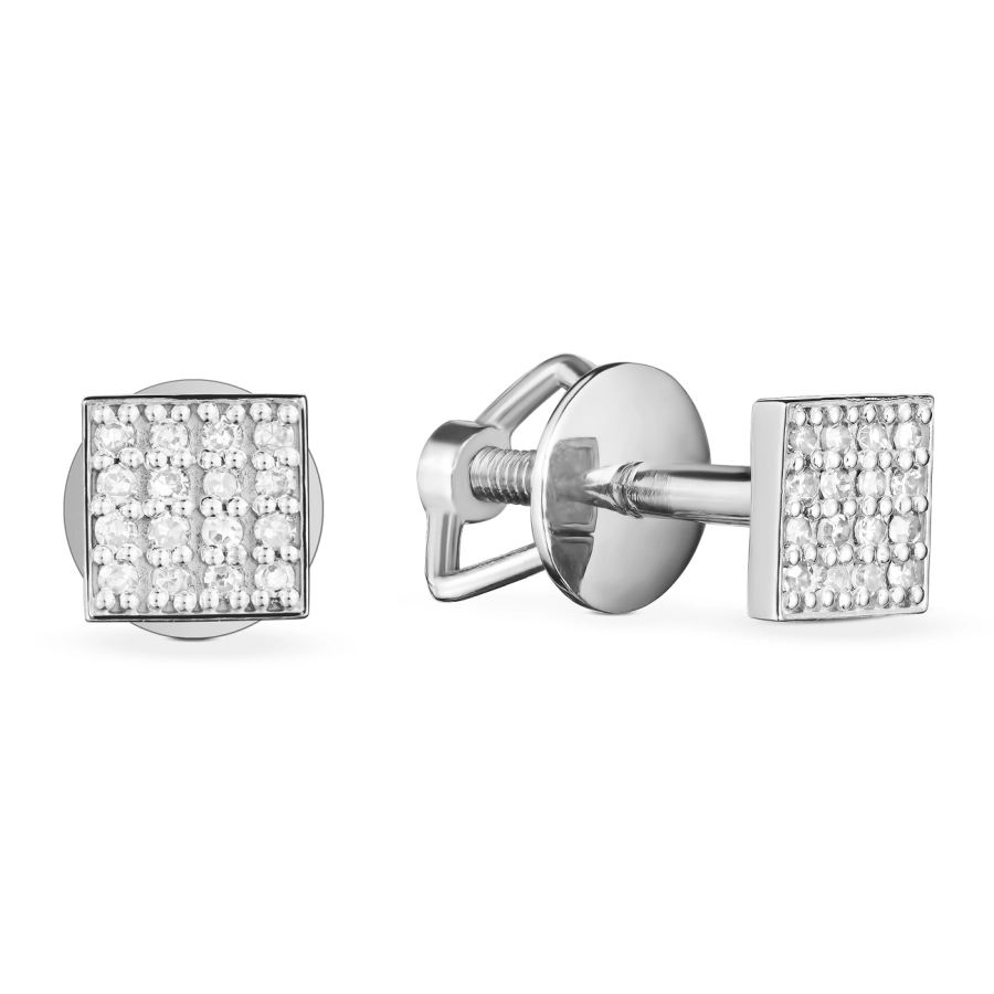 ЗОЛОТІ ПУСЕТИ З ДІАМАНТАМИ - СМ0003