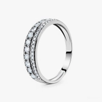 Кольцо из белого золота с бриллиантами - К1339