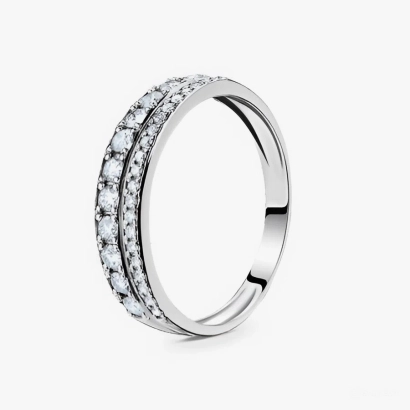 GOLD RING WITH DIAMONDS - K1339