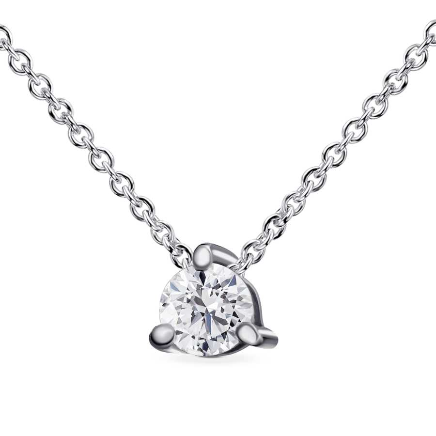 GOLD NECKLACE WITH DIAMOND - Я5046