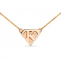 GOLD NECKLACE WITH DIAMOND - Я5056