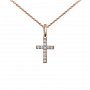 GOLD NECKLACE WITH CROSS - Я5058