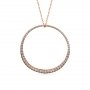 GOLD NECKLACE WITH DIAMONDS - Я5068