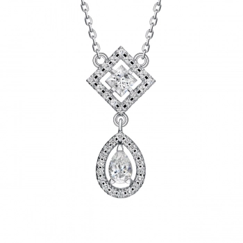 GOLD NECKLACE WITH DIAMONDS - Я5078