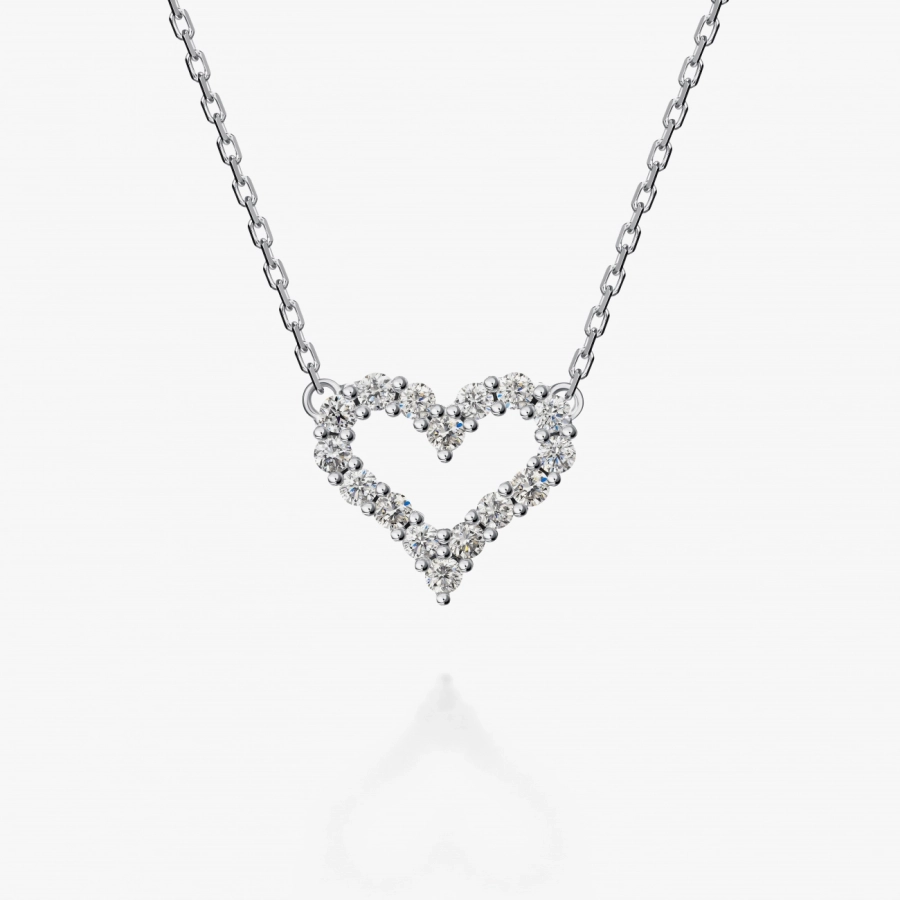 Кольє «Серце кохання» з діамантами - Я5114