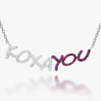 GOLD NECKLACE WITH DIAMONDS AND RUBIES - Я5118р