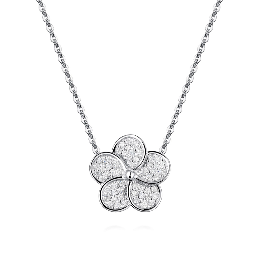 GOLD NECKLACE WITH DIAMONDS - Я5124