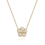 GOLD NECKLACE WITH DIAMONDS - Я5124