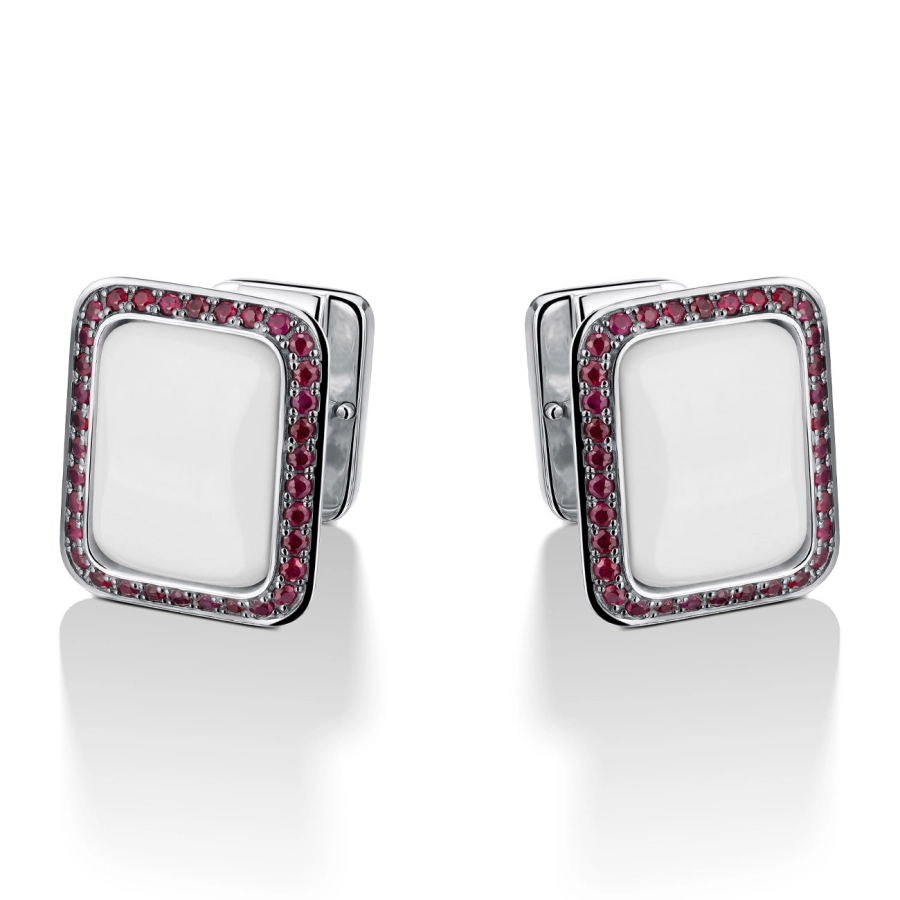 ЗОЛОТЫЕ ЗАПОНКИ С РУБИНАМИ — З011